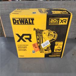 HOUSTON LOCATION - AS-IS (APPEARS LIKE NEW) DeWalt DCN660D1 20V 16 Gauge Cordless Angled Finish Nailer Kit W/ 2Ah Battery