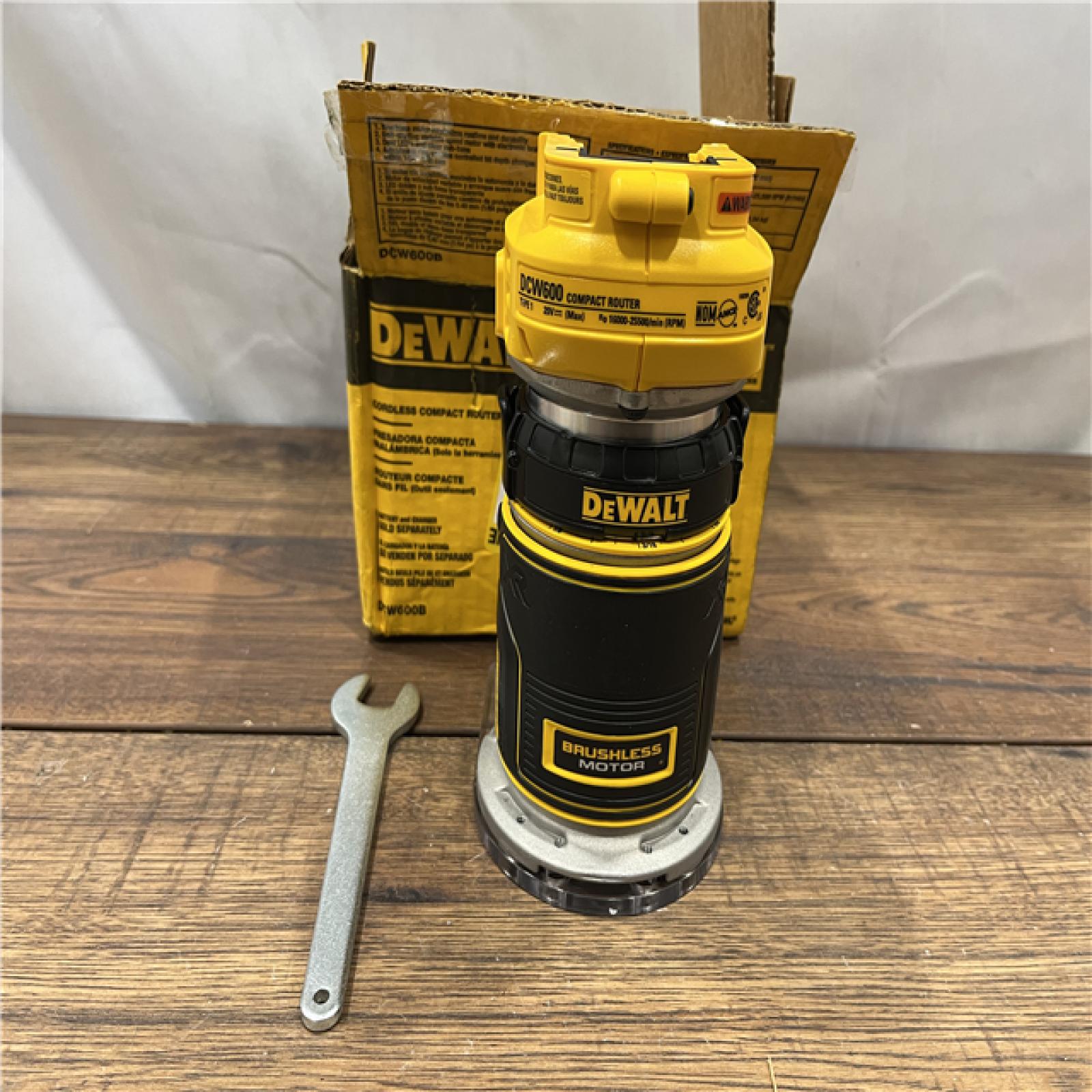 AS IS Dewalt 20V MAX XR Brushless Cordless Compact Router (Tool Only)