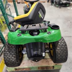 Dallas Location - As-Is John Deere E120 42-inch 20 HP Gas Hydrostatic Riding Lawn Tractor