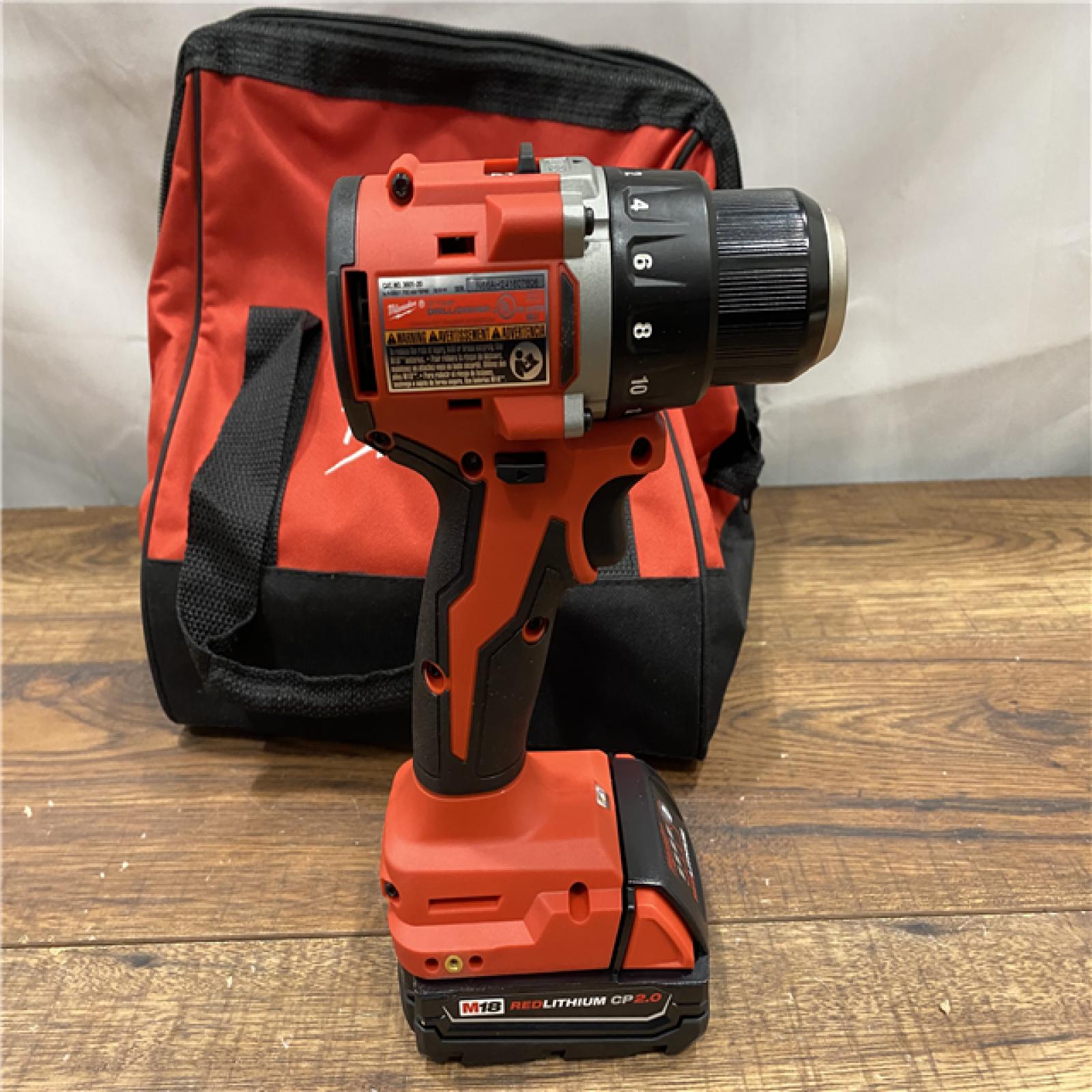 AS IS Milwaukee M18 Compact Next Gen 1/2 in. Brushless Cordless Drill/Driver Kit (Battery & Charger)