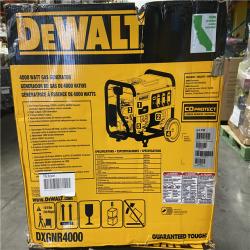 DALLAS LOCATION - NEW DEWALT 4000-Watt Manual Start Gas-Powered Portable Generator with Premium Engine, Covered Outlets and CO Protect