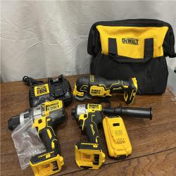 AS-IS 20-Volt Lithium-Ion Cordless 3-Tool Combo Kit with FLEXVOLT 9 Ah and 20V 6 Ah Batteries and Charger