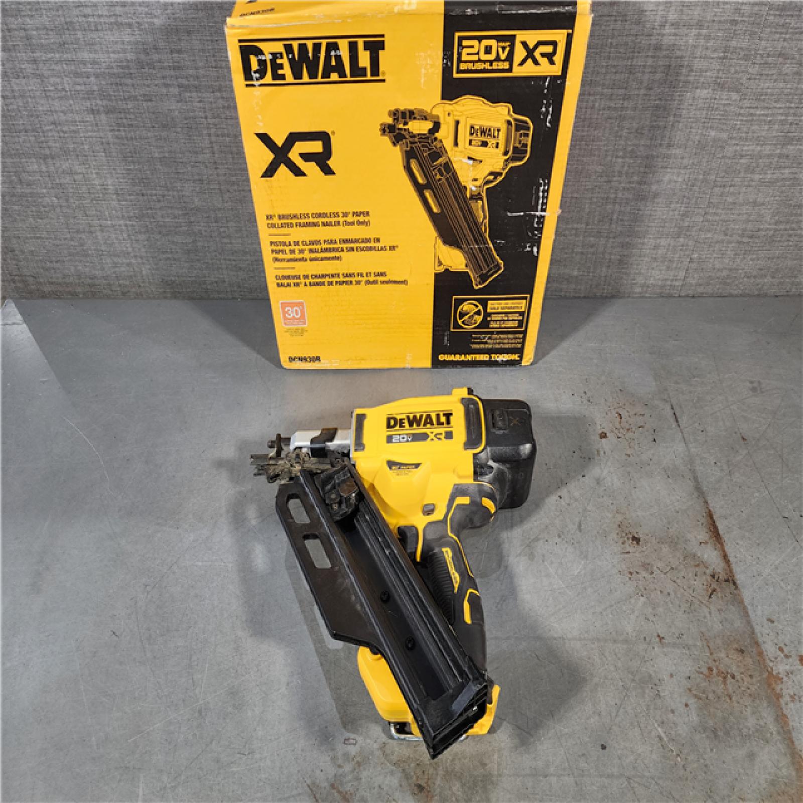 HOUSTON LOCATION - AS-IS DEWALT 20-Volt 30Â° Cordless Framing Nailer (Tool-Only)