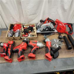 AS-IS M18 18-Volt Lithium-Ion Cordless Combo Kit (9-Tool) with (2) Batteries, Charger, and Tool Bag