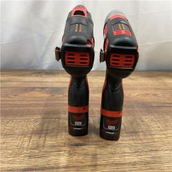 AS-IS Milwaukee M12 12V Lithium-Ion Cordless Drill Driver/Impact Driver Combo Kit