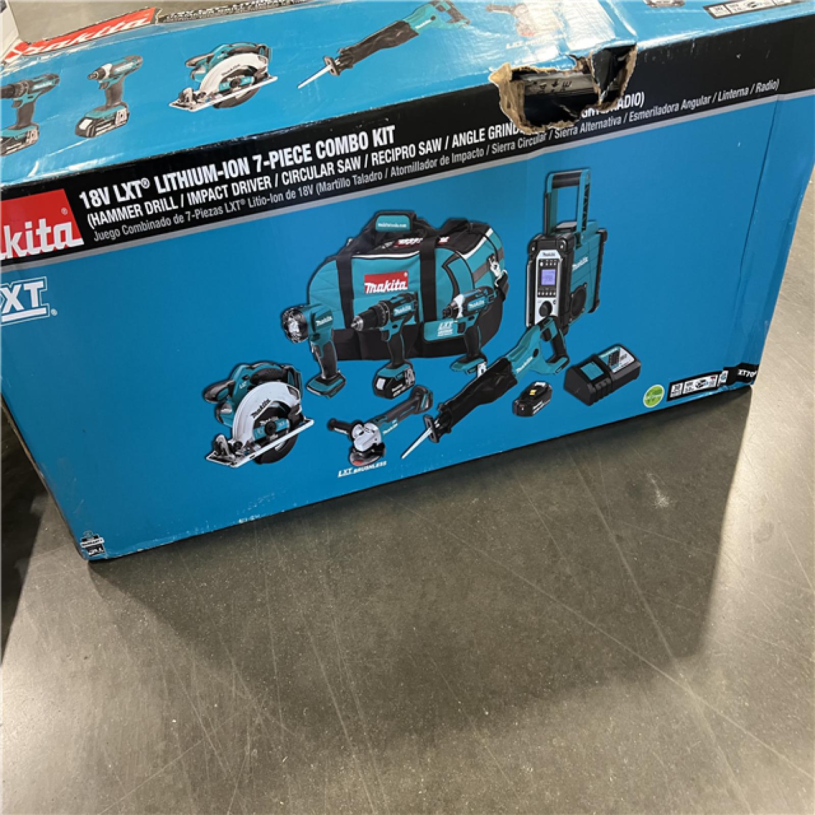 NEW! MAKITA18V 3.0Ah LXT Lithium-Ion Cordless Combo Kit (7-Piece)