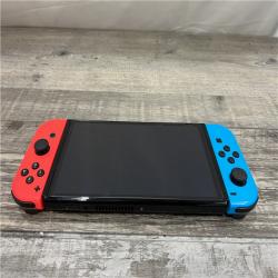 AS-IS Nintendo - Switch – OLED Model w/ Neon Red & Neon Blue