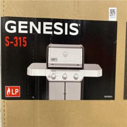 DALLAS LOCATION - Weber Genesis S-315 3-Burner Liquid Propane Gas Grill in Stainless Steel