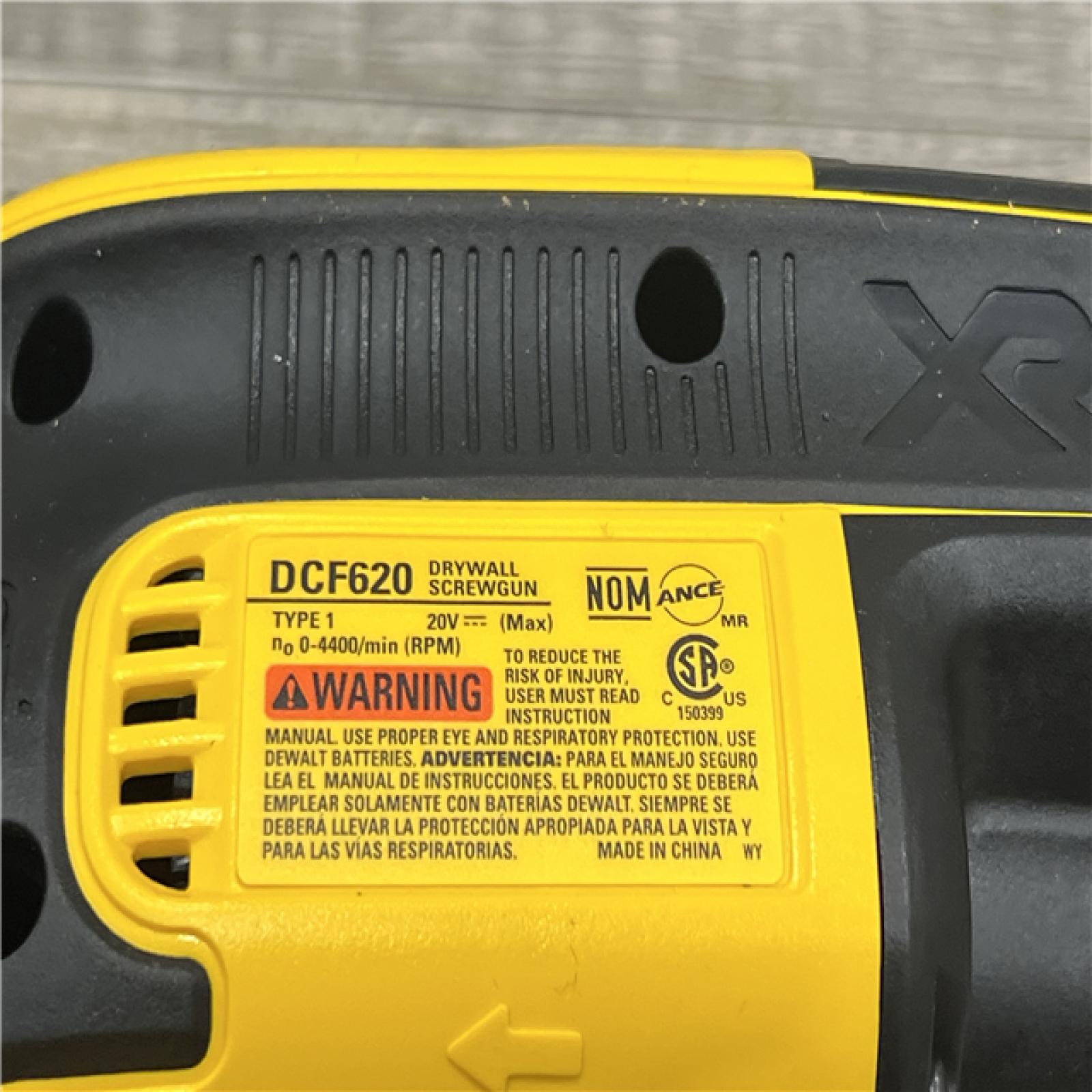 AS-IS DEWALT DCF620B 20V MAX XR Lithium-Ion Brushless Cordless Drywall Screwgun 4,400 RPM (Tool Only)