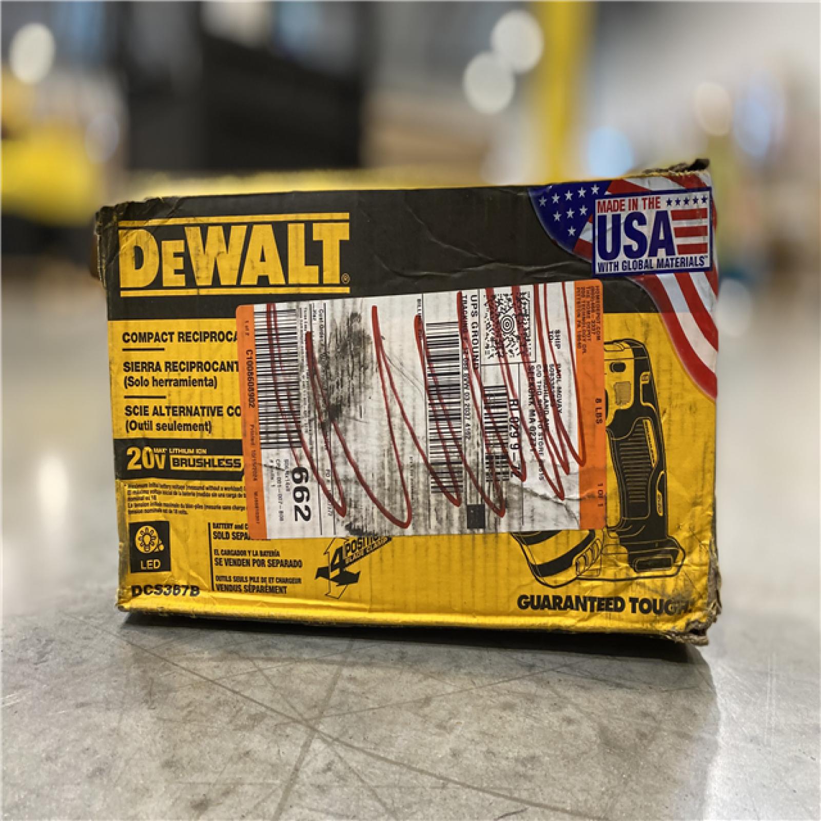 NEW! -DEWALT 20V MAX XR Cordless Brushless Compact Reciprocating Saw (Tool Only)