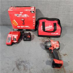 HOUSTON LOCATION - AS-IS Milwaukee M18 1/2 in. Cordless Brushless High Torque Impact Wrench Kit (Battery & Charger)