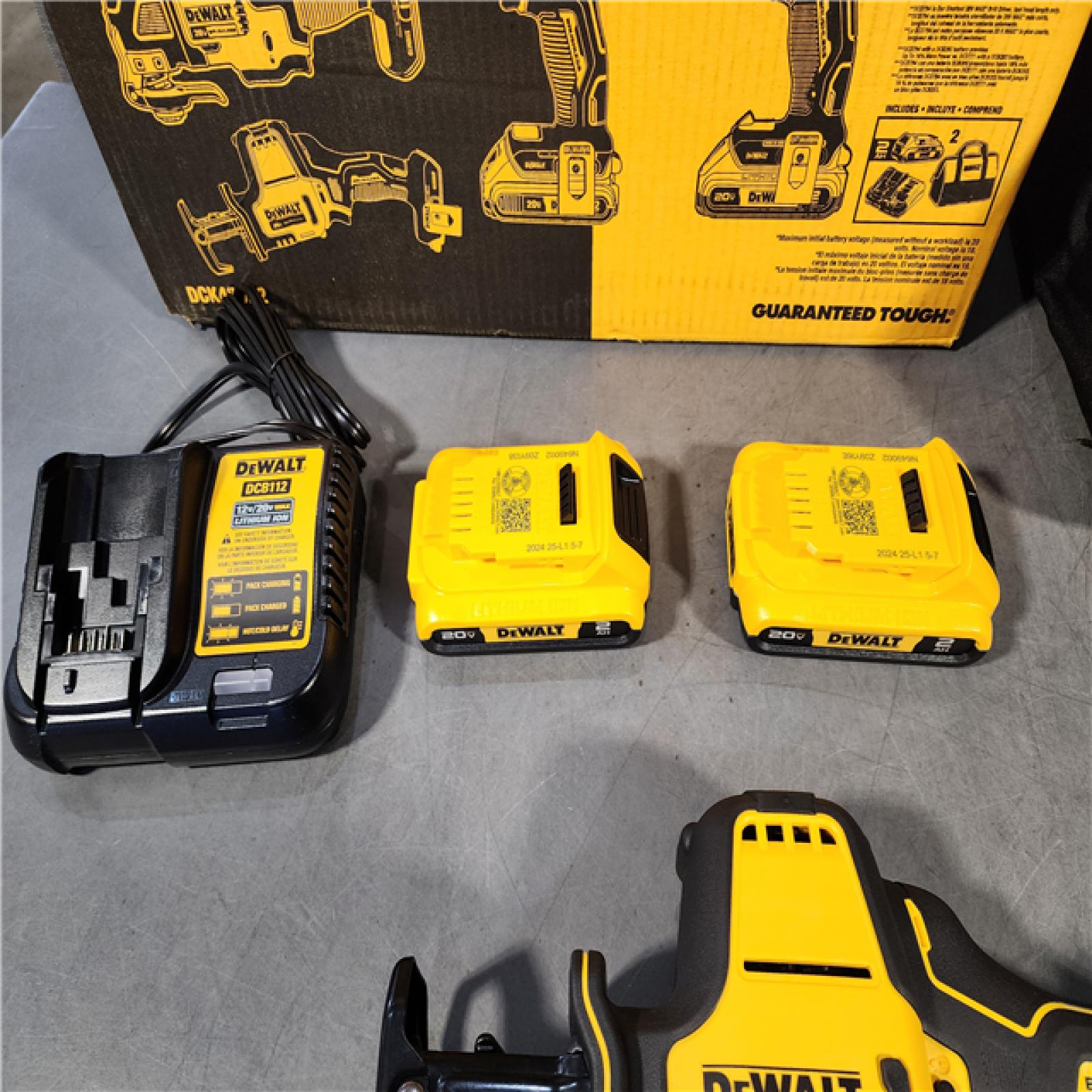 HOUSTON LOCATION - AS-IS (APPEARS LIKE NEW) DeWalt 20V MAX ATOMIC Cordless Brushless 4 Tool Combo Kit