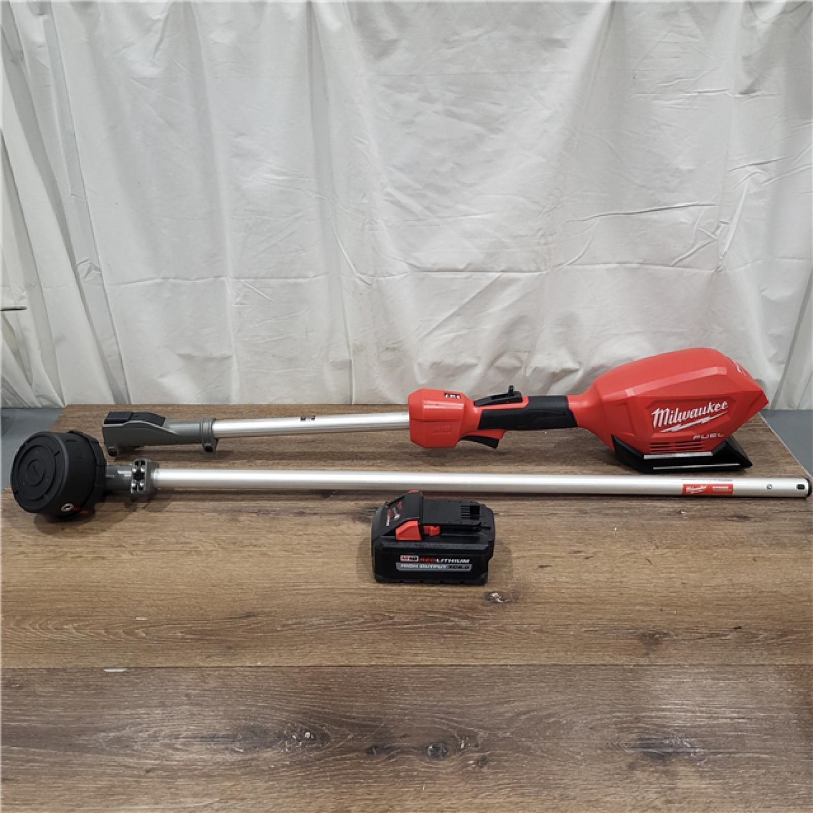 AS-IS M18 FUEL 18V Lithium-Ion Brushless Cordless String Trimmer with QUIK-LOK Attachment Capability and 8.0 Ah Battery