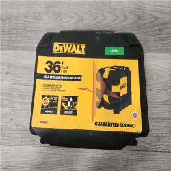 Phoenix Location DEWALT 40 ft. Red Self-Leveling Cross Line Laser Level with (2) AA Batteries & Case