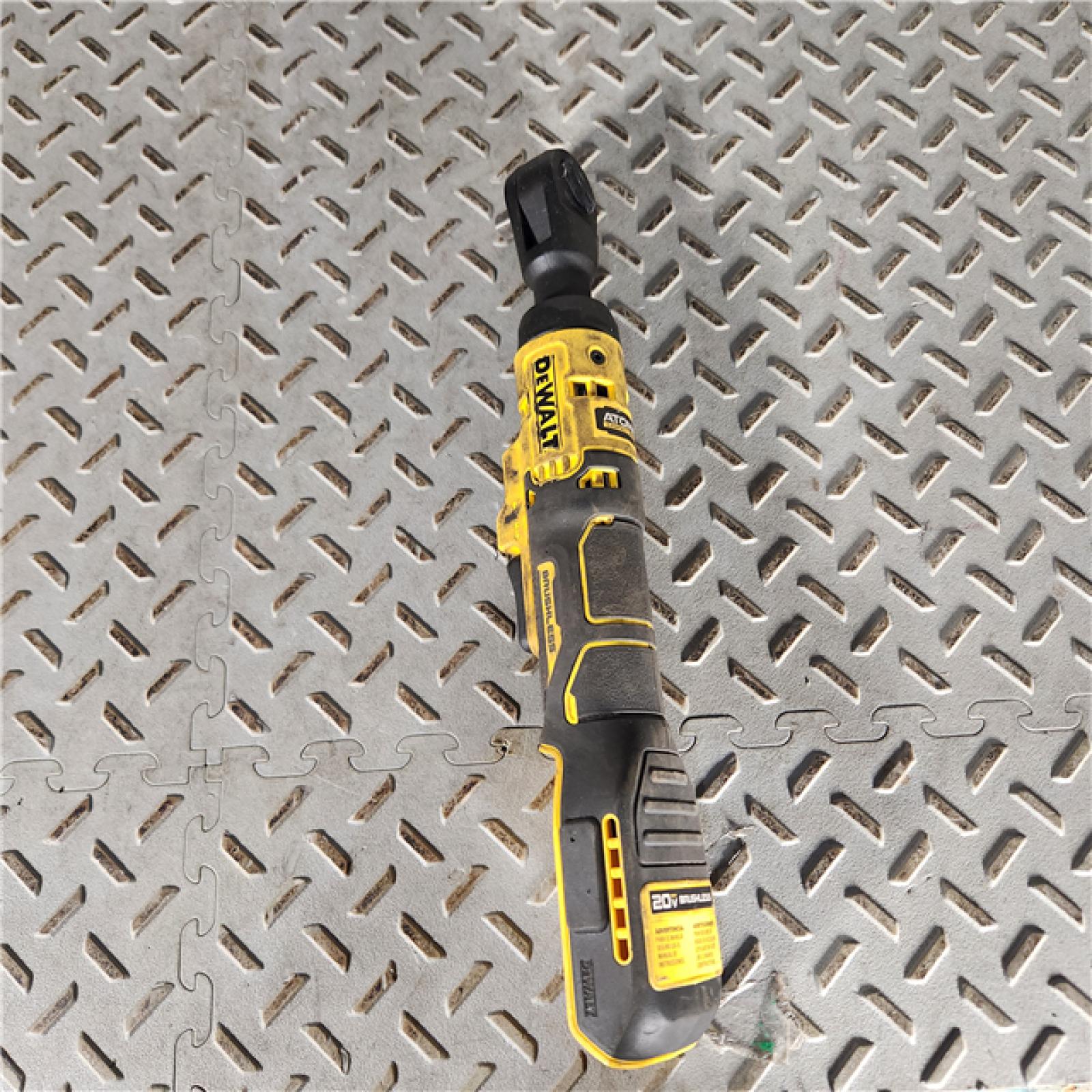 Houston location- AS-IS DEWALT ATOMIC 20V MAX Cordless 3/8 in. Ratchet (Tool Only)