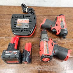 AS-IS Milwaukee M12 FUEL Cordless Brushless (2-Tool) Combo Kit