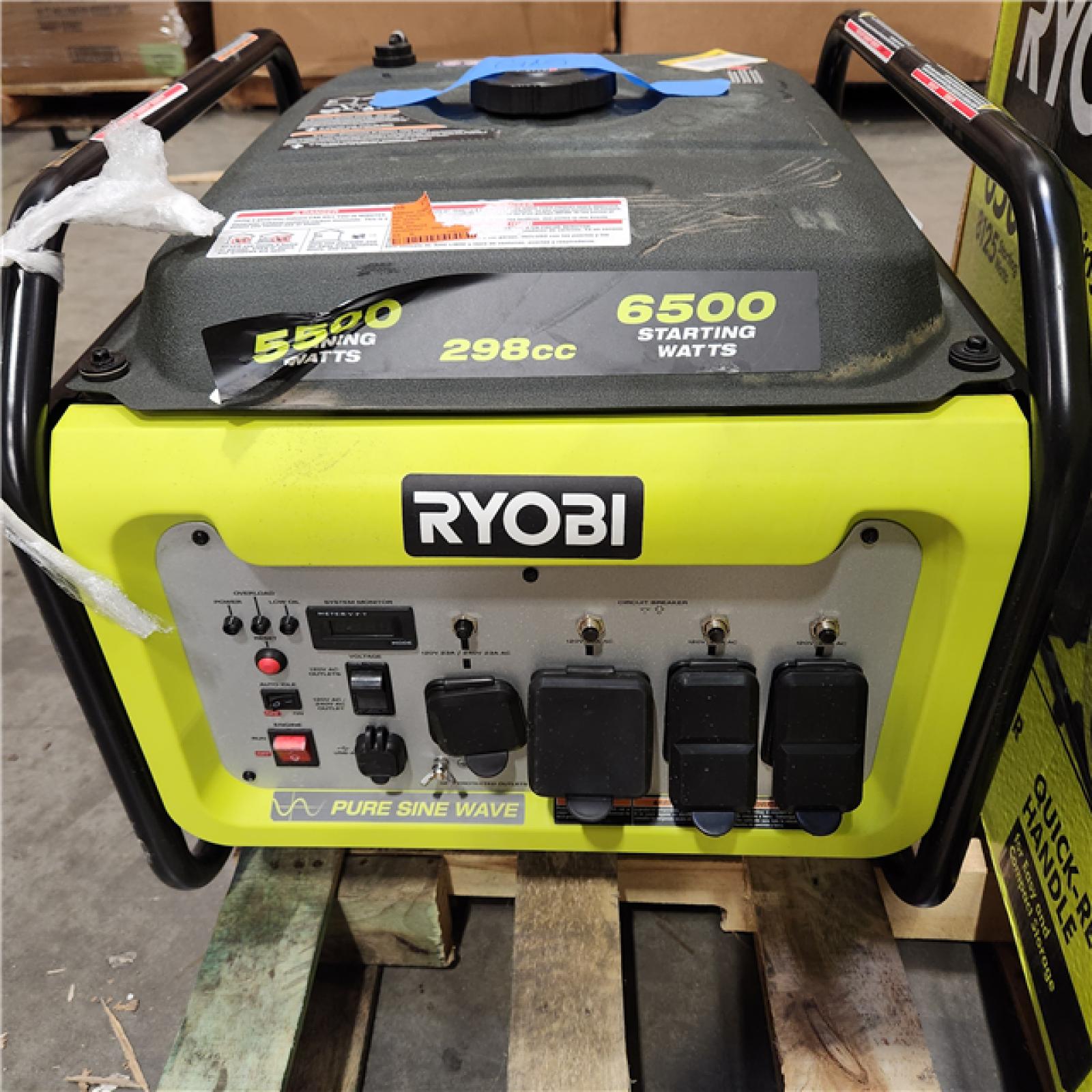 Dallas Location - As-Is Ryobi 6500/5500 gas power generator