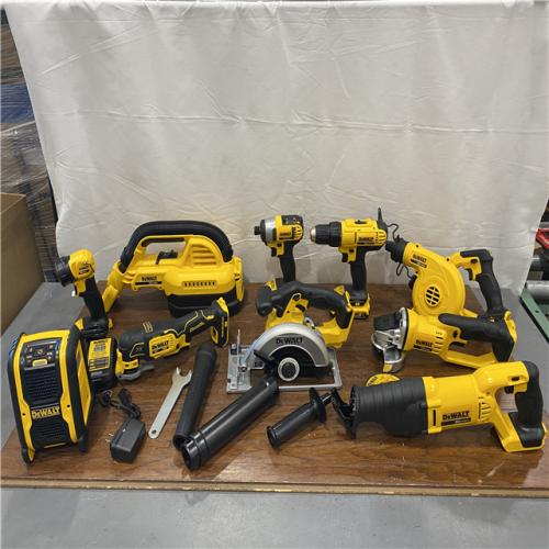 AS-IS DEWALT 20V MAX Lithium-Ion Brushed Cordless (10-Tool) Combo Kit