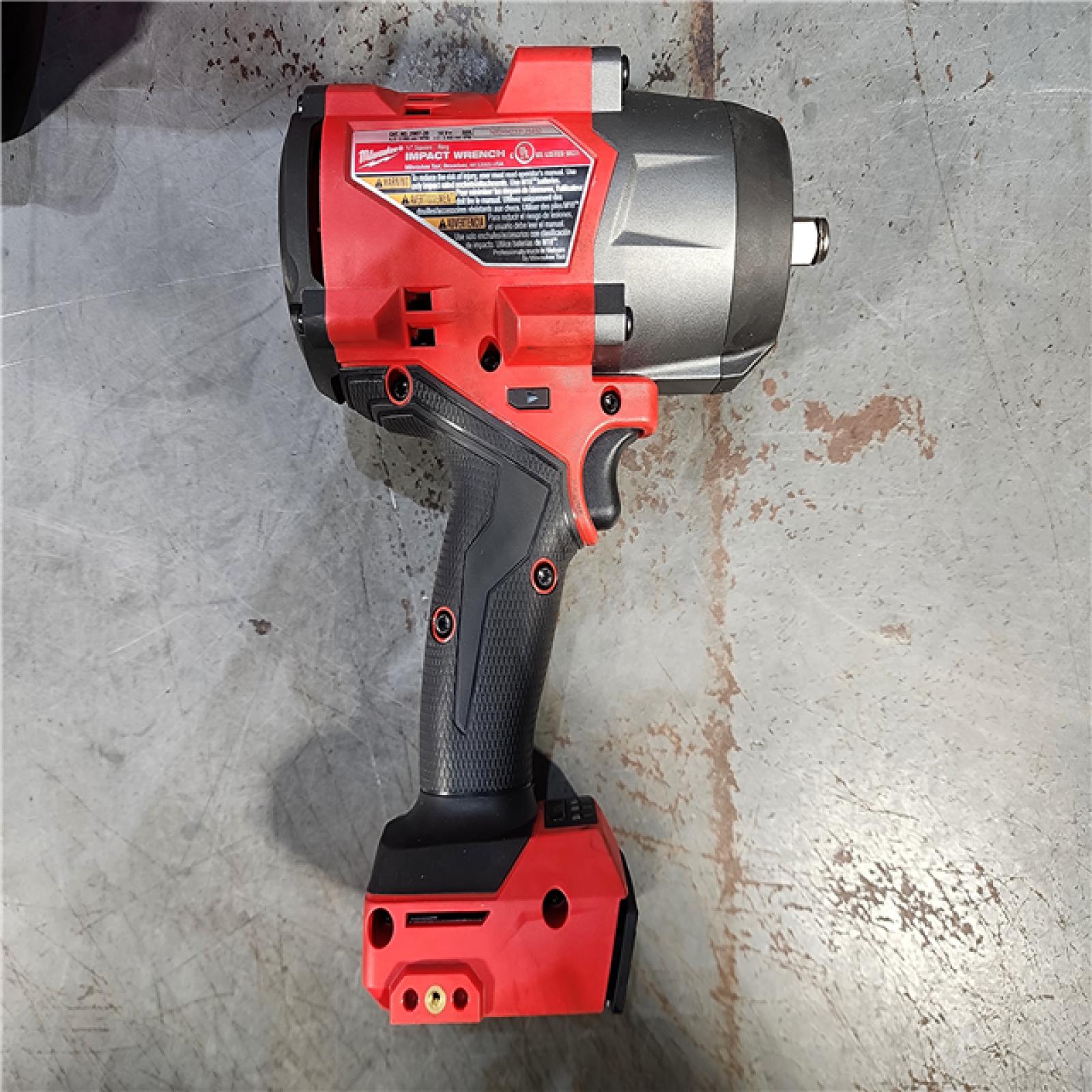 HOUSTON LOCATION - AS-IS Milwaukee M18 1/2 in. Cordless Brushless High Torque Impact Wrench Kit (Battery & Charger)