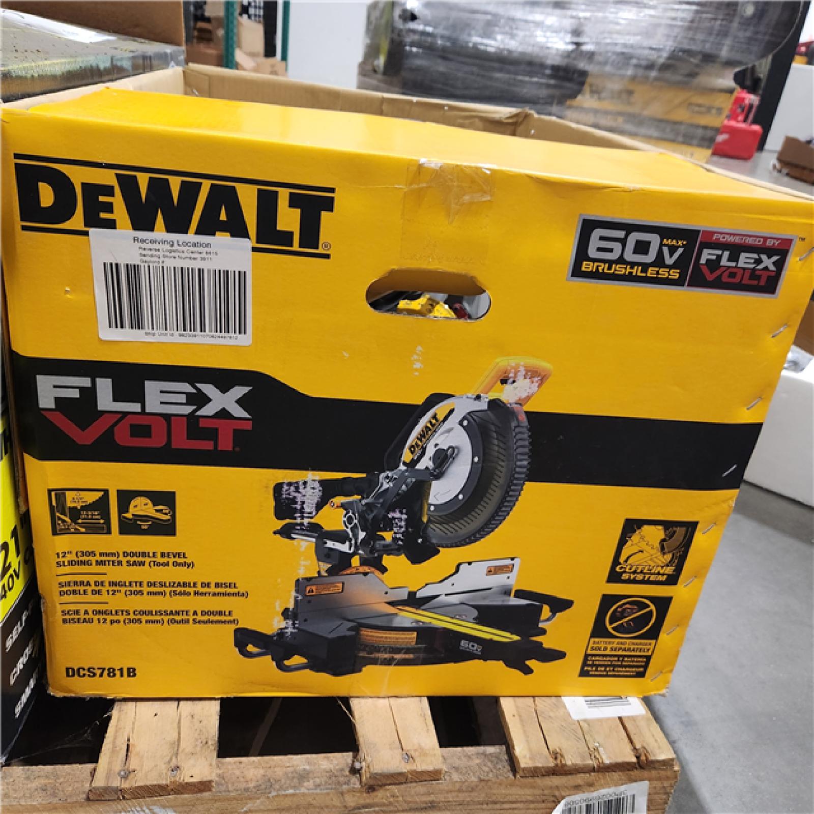As-Is- DEWALT 60V Lithium-Ion 12 in. Cordless Sliding Miter Saw (Tool Only)