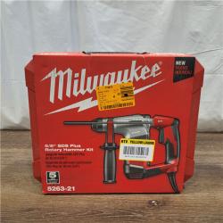 AS-IS Milwaukee 5.5 Amp 5/8 in. Corded SDS-plus Concrete/Masonry Rotary Hammer Drill Kit with Case