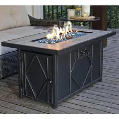 Phoenix Location NEW HeatMaxx 42 in. 60,000BTU Fire Pit Propane Gas Fire Pit Table Rectangular Tabletop