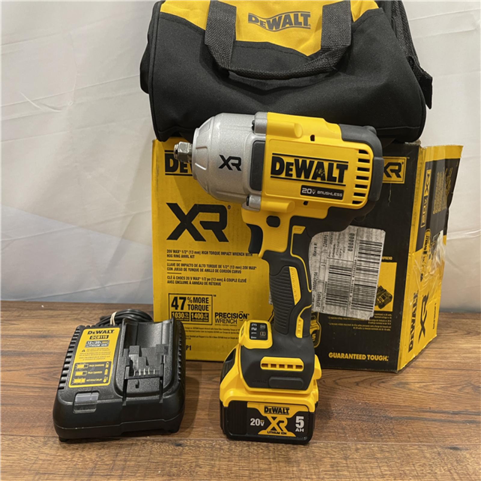 AS-IS DEWALT 20V MAX* XR 1/2  High Torque Impact Wrench with Hog Ring Anvil