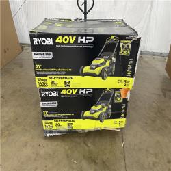 Houston Location AS IS - Ryobi 21in, 40v Self Propelled Mower Kit