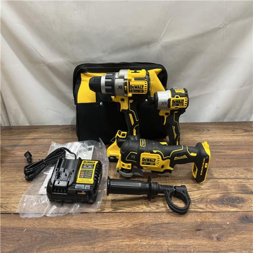 AS IS DEWALT 20-Volt Lithium-Ion Cordless 3-Tool Combo Kit with FLEXVOLT 9 Ah and 20V 6 Ah Batteries and Charger