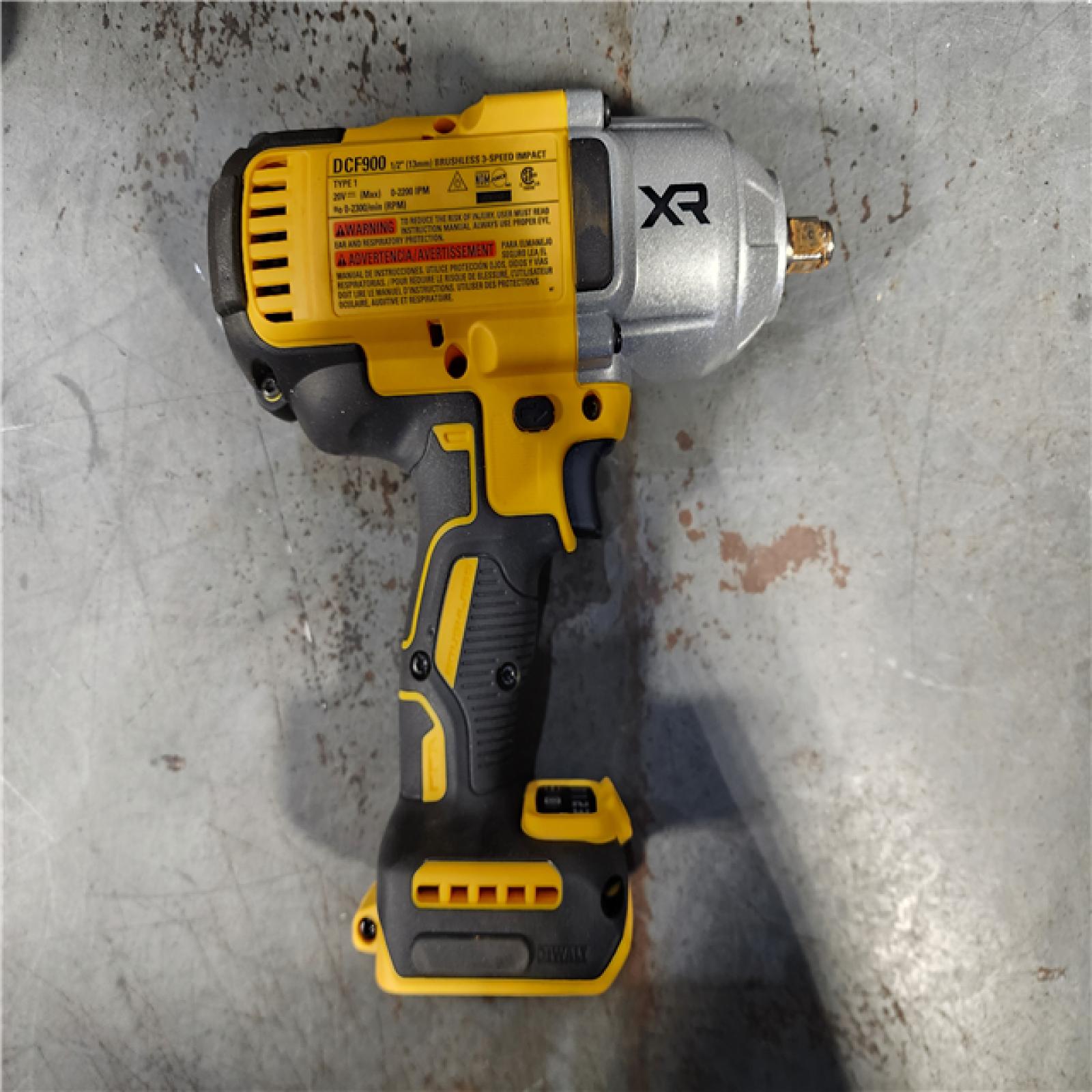 HOUSTON LOCATION - AS-IS DEWALT 20V MAX* XR 1/2  High Torque Impact Wrench with Hog Ring Anvil