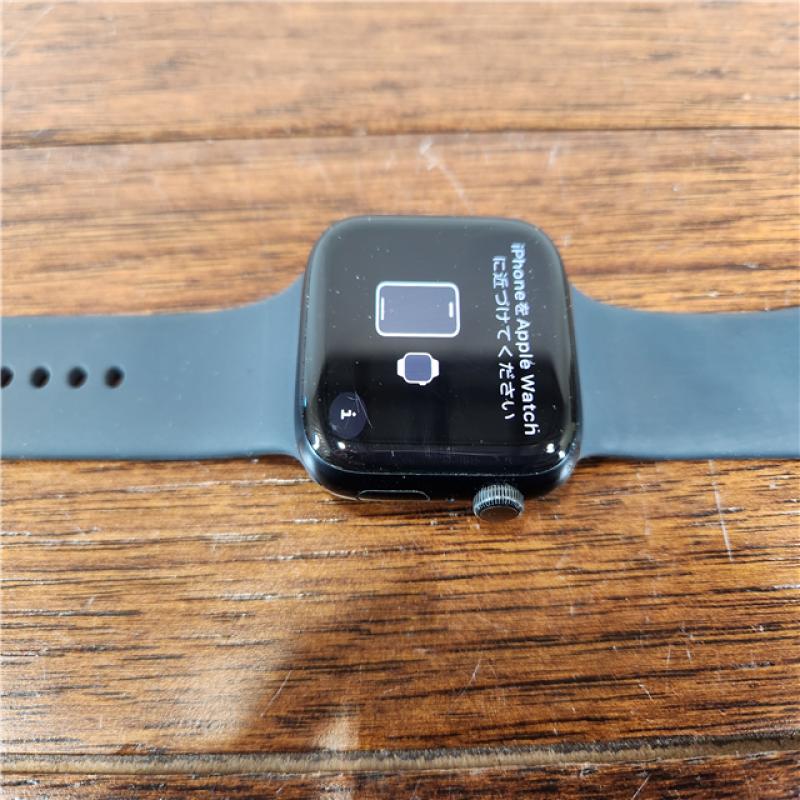 Apple Watch Series 7 45mm Aluminum Case with Sport Band - Midnight, Regular  (GPS