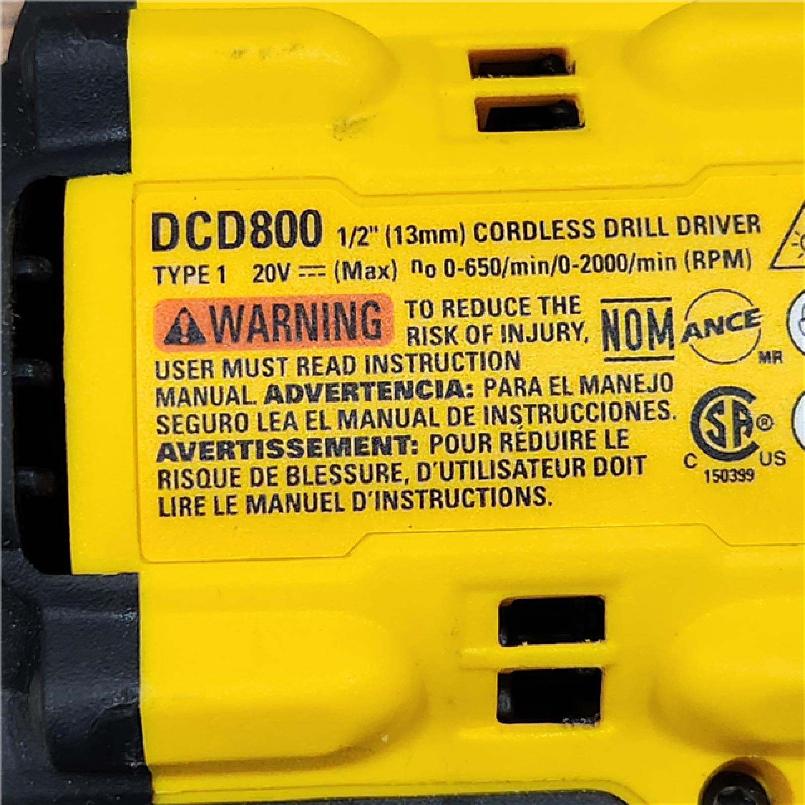 AS-IS DEWALT 20V MAX XR Brushless Cordless 1/2 Drill/Driver Kit