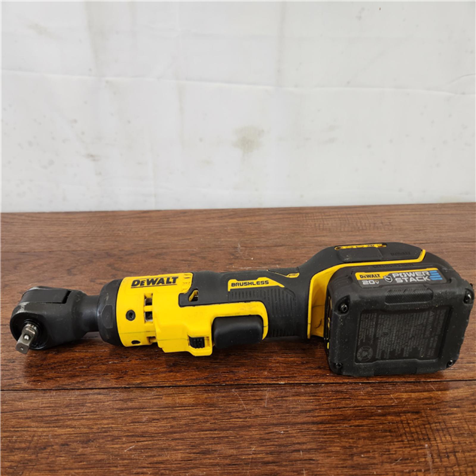 AS-IS DEWALT 20V Max Lithium-Ion Cordless Brushless 3/8 in Ratchet Kit