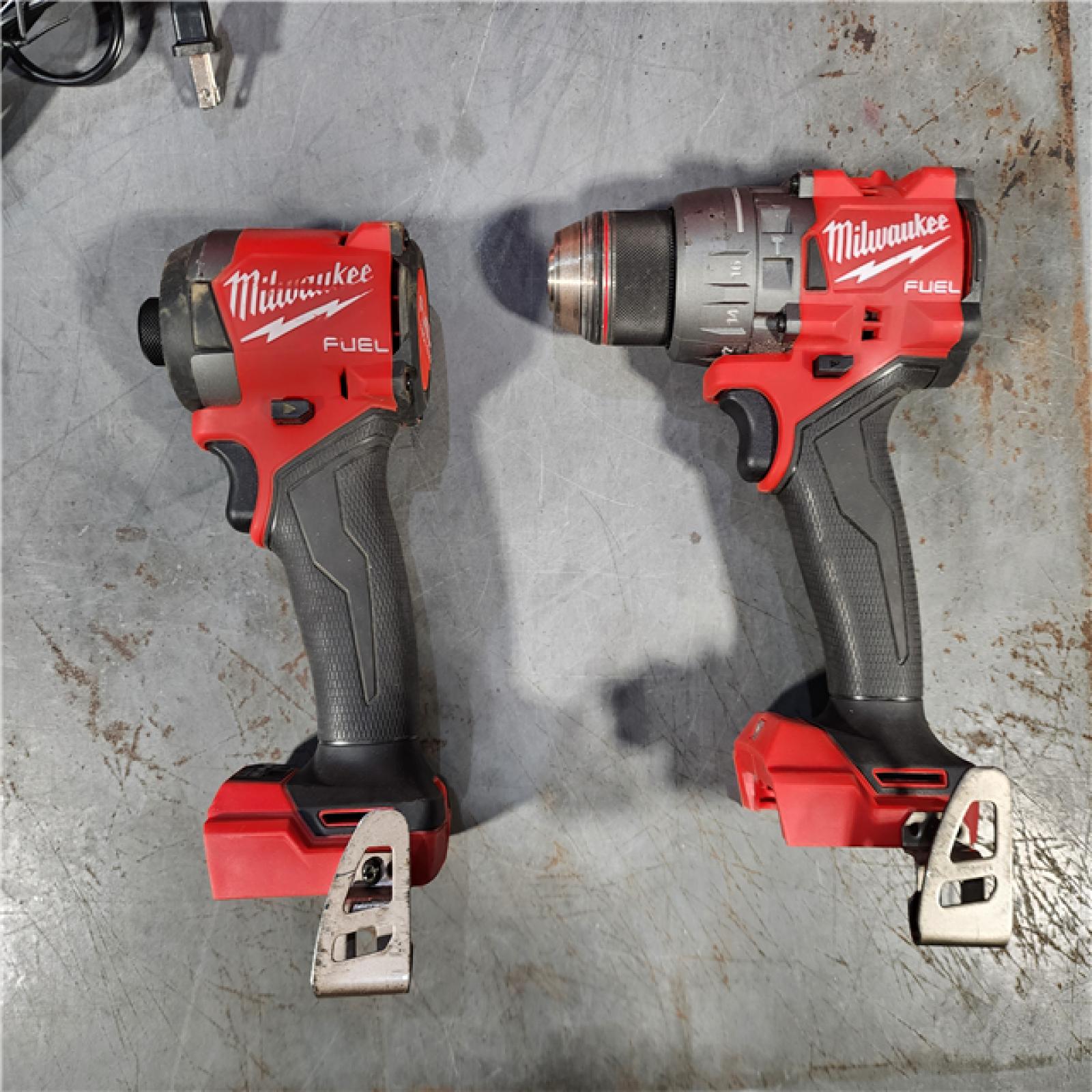 HOUSTON LOCATION - AS-IS Milwaukee M18 FUEL 18V Lithium-Ion Brushless Cordless Hammer Drill and Impact Driver Combo Kit (2-Tool) with 2 Batteries