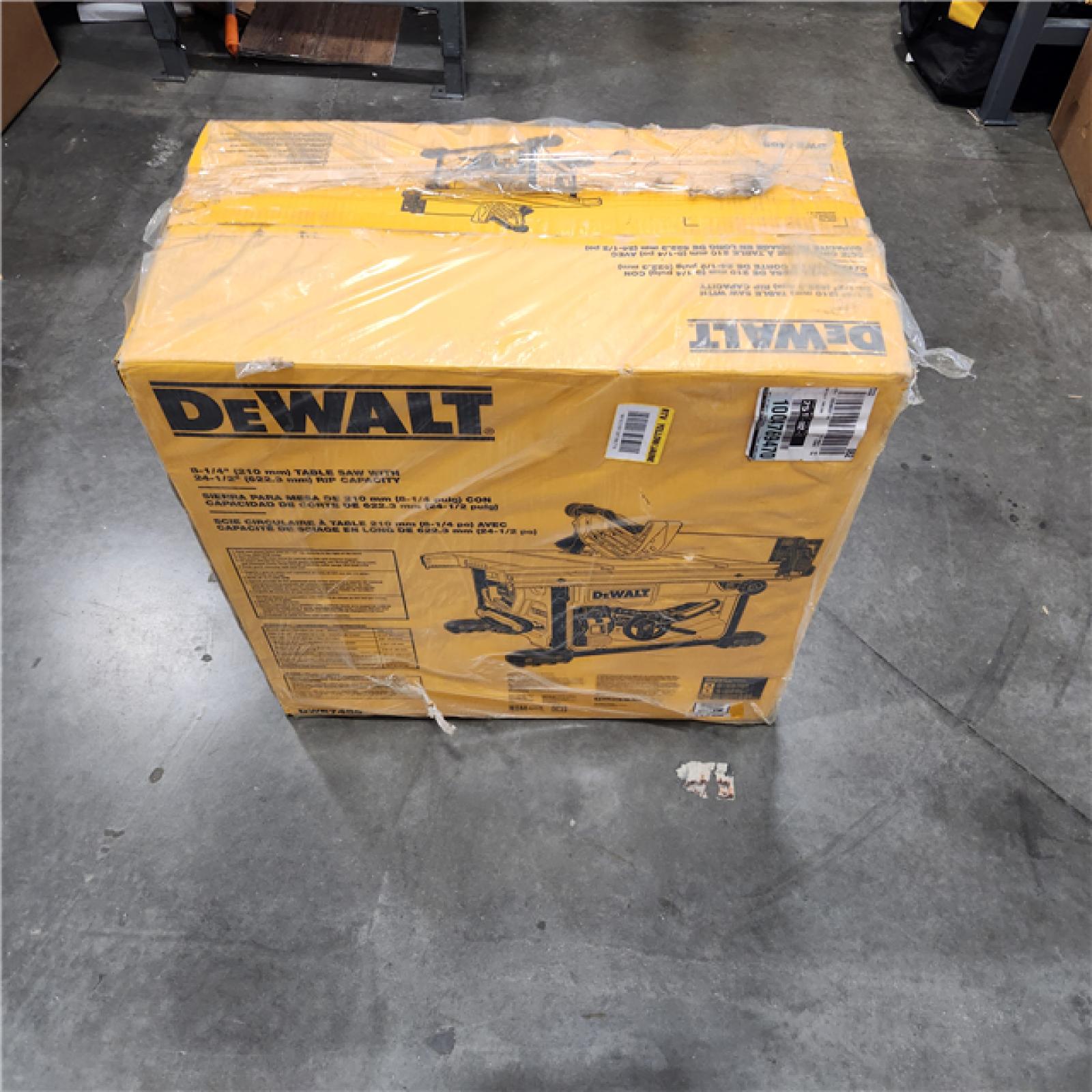 AS IS DEWALT 15 Amp Corded 8-1/4 in. Compact Portable Jobsite Tablesaw (Stand Not Included)