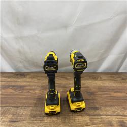 AS-IS  Dewalt DCK225D2 20V MAX ATOMIC Brushless Compact Lithium-Ion 1/2 in. Cordless Drill Driver and 1/4 in. Impact Driver Combo Kit with 2 Batteries 2 Ah