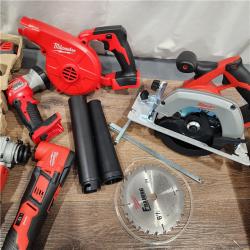 AS-IS M18 18-Volt Lithium-Ion Cordless Combo Kit (9-Tool) with (2) Batteries, Charger, and Tool Bag