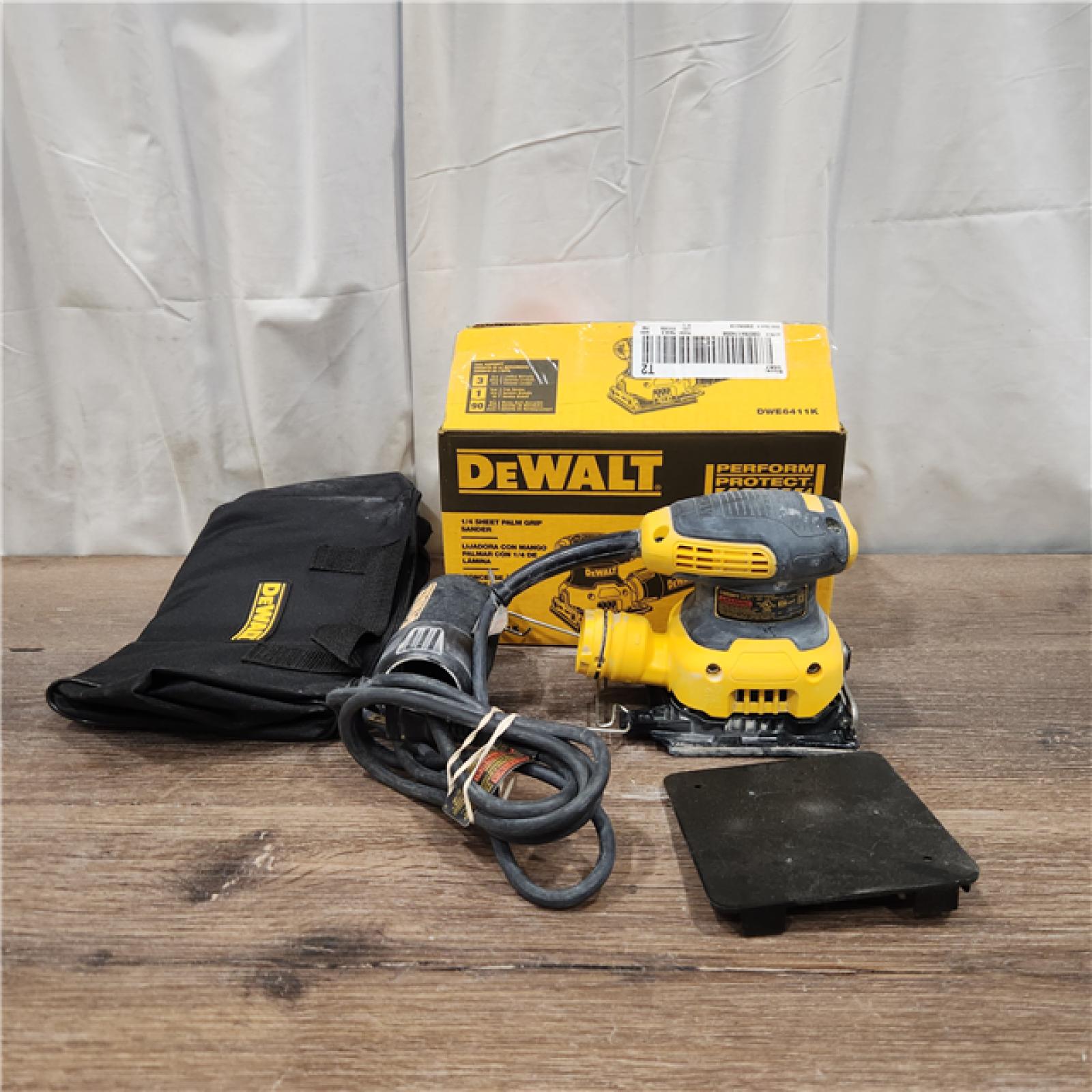 AS IS Black & Decker/Dewalt DWE6411K 2.4A 1/4 Sheet Sander