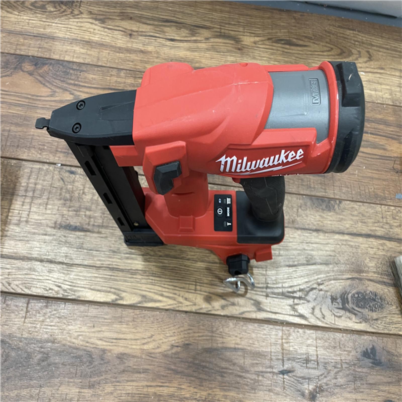 AS-IS Milwaukee M18 FUEL 18-Volt Lithium-Ion Brushless Cordless 18-Gauge 1/4 in. Narrow Crown Stapler (Tool-Only)