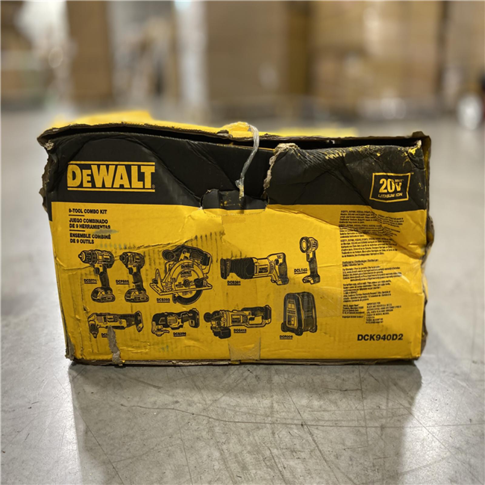 DALLAS LOCATION - NEW! DEWALT 20V MAX Cordless 9 Tool Combo Kit with (2) 20V 2.0Ah Batteries and Charger