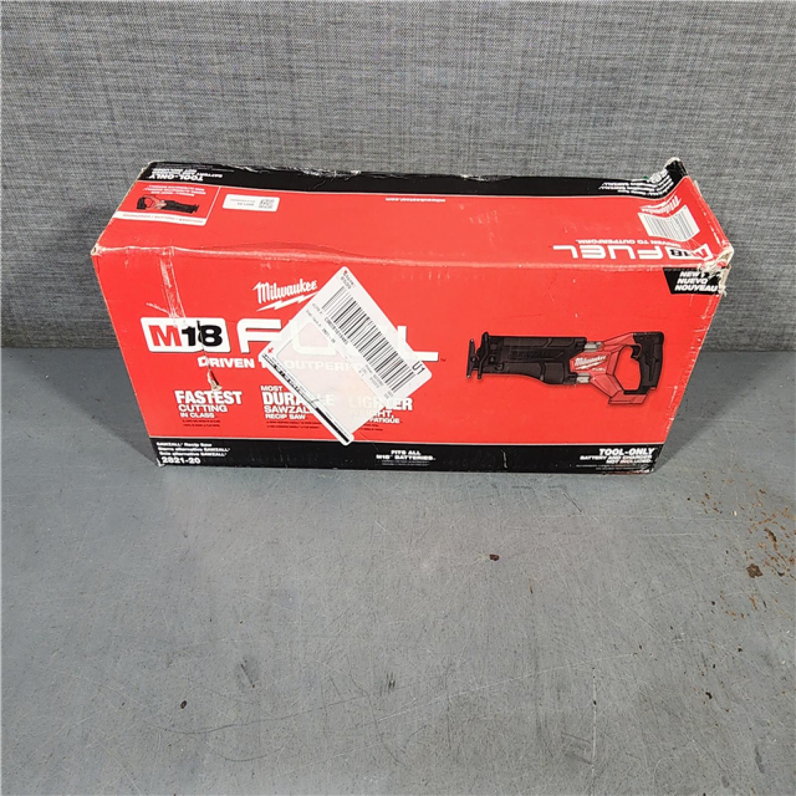 HOUSTON LOCATION - AS-IS Milwaukee M18 18V Fuel Sawzall 1-1/4  Reciprocating Saw Cordless Lithium-Ion Brushless 2821-20 (TOOL ONLY)