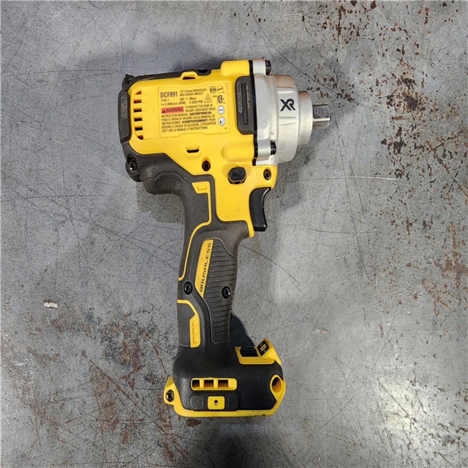 HOUSTON LOCATION - AS-IS DEWALT 20-Volt MAX XR Cordless 1/2 in. Impact Wrench (Tool-Only) (DCF891B)