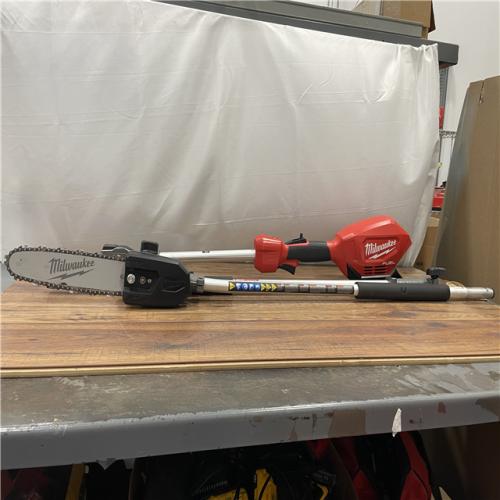 AS-IS Milwaukee M18 FUEL 10 in. 18V Lithium-Ion Brushless Cordless Pole Saw with Attachment Capability (Tool-Only)