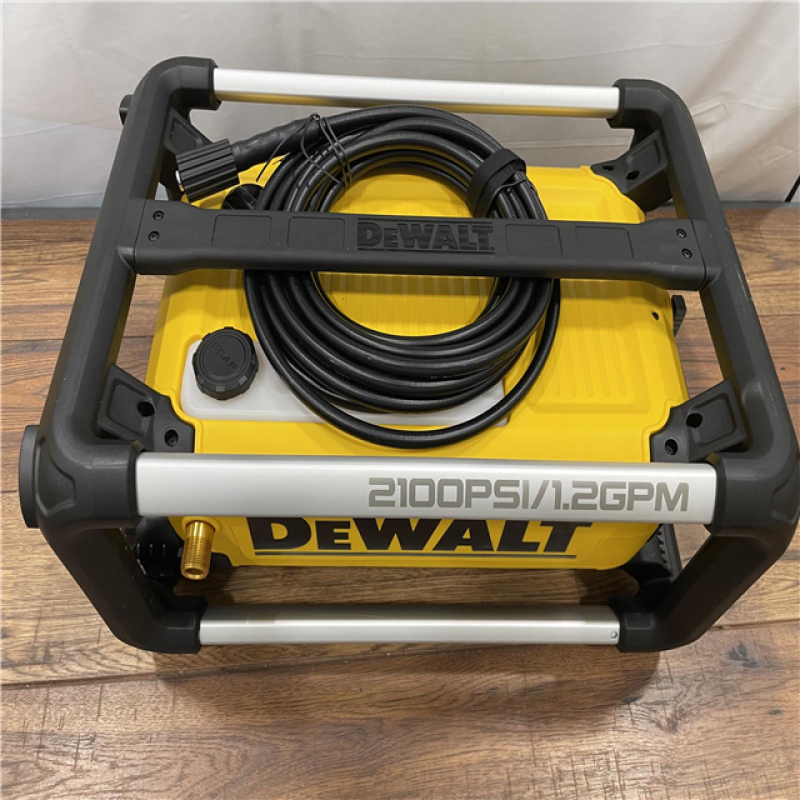 AS-IS DeWalt 2100 PSI 13 Amp Cold Water Electric Pressure Washer with Internal Equipment Storage