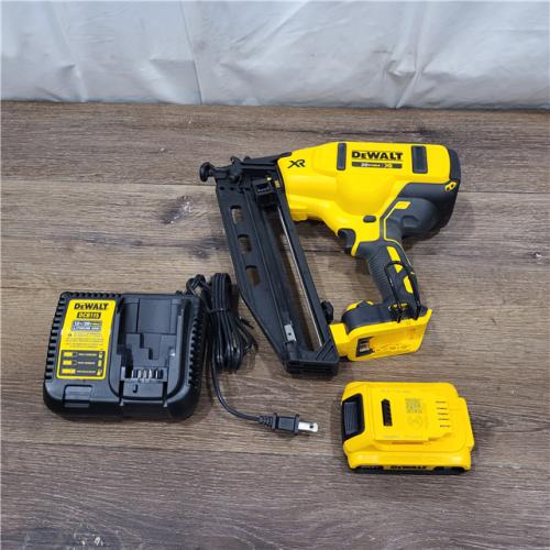 AS-IS DeWalt DCN660D1 20V 16 Gauge Cordless Angled Finish Nailer Kit W/ 2Ah Battery