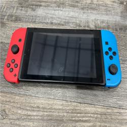 AS-IS Nintendo Switch with Neon Blue and Neon Red Joy-Con