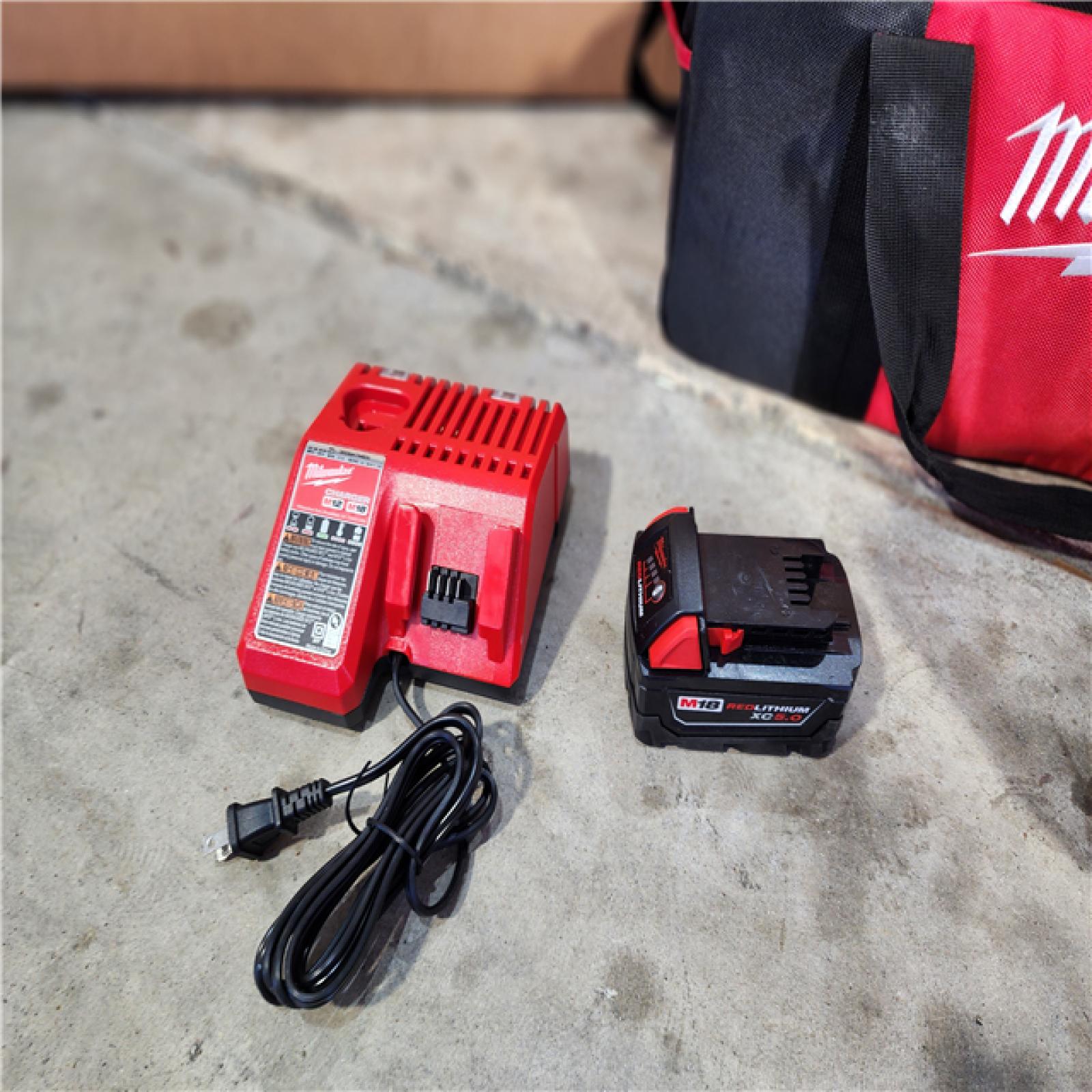 HOUSTON LOCATION - AS-IS M18 18V Lithium-Ion Cordless FORCE LOGIC 3 in. Underground Cable Cutter W/ (1) 5.0Ah Battery, Charger, Tool Bag