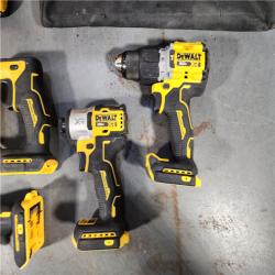 HOUSTON LOCATION - AS-IS DEWALT 20-Volt Maximum Lithium-Ion Cordless 4-Tool Combo Kit with (2) 4 Ah Batteries and Charger