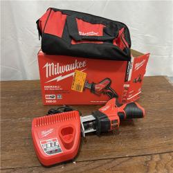 AS-IS Milwaukee 2420-21 - M12 Fuel Hackzall 1/2  12V 1.5Ah Cordless Straight Handle Reciprocating Saw Kit