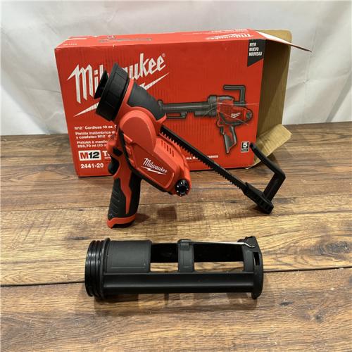 AS IS Milwaukee 2441-20 M12 12V Cordless 10oz Caulk and  (Tool Only)